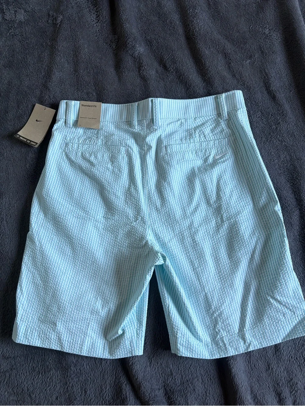 Nike Men’s Light Blue Seersucker Shorts